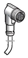 TELEMECANIQUE SENSORS XZCP1241L10 Sensor Cable, Light Curtain, 90° M12 Receptacle, Free End, 4 Positions, 10 m, 33 ft