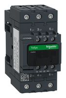 SCHNEIDER ELECTRIC LC1D40AP7 Contactor, LC1D, 40 A, DIN Rail, 600 VAC, 3PST-NO, 3 Pole, 30 hp