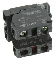 SCHNEIDER ELECTRIC ZB5AZ105 Contact Block, 1NO/1NC, 10 A, 600 V, 2 Pole, Screw Clamp