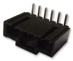 MOLEX 70553-0009 Pin Header, Wire-to-Board, 2.54 mm, 1 Rows, 10 Contacts, Through Hole Right Angle