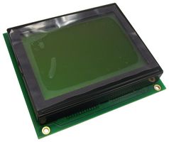 MIDAS DISPLAYS MC128064B6W-SPTLY-V2 Graphic LCD, 128 x 64 Pixels, Black on Yellow / Green, 5V, Parallel, No Font, Transflective