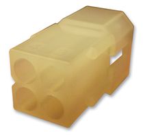 MOLEX 03-09-2049 Connector Housing, Dual Row, Pre-bent Mounting Ears, Standard .093" 2163, Plug, 4 Ways, 5.03 mm