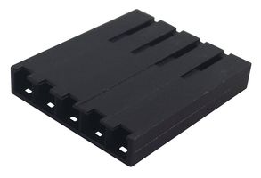 MOLEX 50-57-9005 Connector Housing, Black, SL 70066 Series, Receptacle, 5 Ways, 2.54 mm