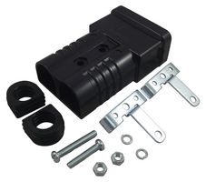 MULTICOMP PRO BMCWPF2L-BK-100-SET Rectangular Power Connector, Black, 300A, 2 Contacts, BMC, Cable Mount, Crimp, Receptacle