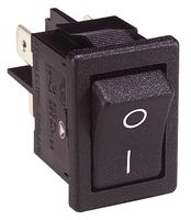 ARCOLECTRIC / BULGIN LIMITED H8550VBACAB Rocker Switch, On-Off, DPST, Non Illuminated, Panel Mount, Black, 8500 Series