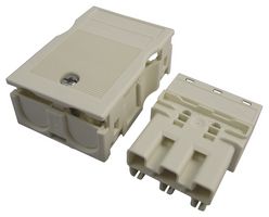 WAGO 770-133 Rectangular Connector, WINSTA MIDI, 3 Contacts, Plug, Clamp, 1 Row