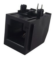 MOLEX 95009-7641 Modular Connector, Modular Jack, 1 x 1 (Port), 6P4C, Cat3, Through Hole Mount