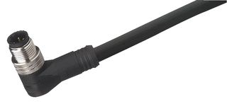 MOLEX 120067-5016 Sensor Cable, BRAD Micro-Change, 90° M12 Receptacle, Free End, 4 Positions, 5 m, 16.4 ft