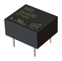 MURATA POWER SOLUTIONS NKE0305SC Isolated Through Hole DC/DC Converter, Miniature, ITE, SIP, 1:1, 1 W, 1 Output, 5 V