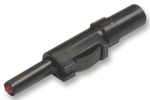 HIRSCHMANN TEST AND MEASUREMENT 931824100 Banana Test Connector, 4mm, Plug, Cable Mount, 30 A, 60 VDC, Nickel Plated Contacts, Black