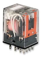 OMRON INDUSTRIAL AUTOMATION MY4 48/50VAC (S) Power Relay, 4PDT, 50 VAC, 5 A, MY Series, Socket, Non Latching
