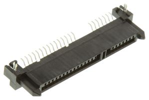 AMPHENOL COMMUNICATIONS SOLUTIONS 10029364-001LF I/O Connector, 22 Contacts, Receptacle, SATA, Surface Mount, PCB Mount