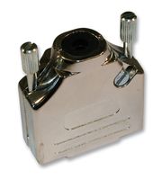 NORCOMP 970-009-030R121 D Sub Backshell, UNC 4-40, ARMOR 970 Series, DE, 180°, Zinc Alloy Body