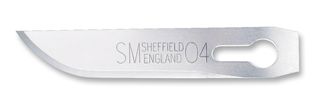 SWANN-MORTON SM04 Scalpel Blades, Stainless Steel, 79mm, Pack of 5