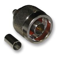 AMPHENOL RF 172100 RF / Coaxial Connector, N Coaxial, Straight Plug, Crimp, 50 ohm, RG58, RG141, Brass