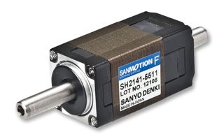 SANYO DENKI SH2141-5511 Stepper Motor, Dual Shaft, 14 mm, DC, 1.8 °, 0.0065 N-m, 300 mA
