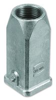 HARTING 09 62 003 1440 Connector Backshell, Hood, Han EMC Series Connectors, 180°, Aluminium Body