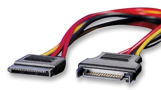 ROLINE 11.03.1042 Computer Cable, SATA Power Socket, SATA 15 Way Plug, 1.02ft, 310mm, Black/Orange/Red/Yellow