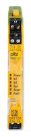PILZ 751101 Safety Relay, 24 VDC, DPST-NO, DIN Rail, 3 A, Spring Clamp