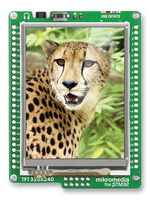 MIKROELEKTRONIKA MIKROE-1102 Development Board, STM32F407VGT6 MCU, 320x240 TFT Color Display, Stereo MP3 Codec Chip