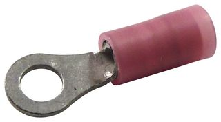 MOLEX 19324-0005 Ring Tongue Terminal, M5, #10, 1 mm², Avikrimp 19324 Series, Red