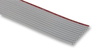 3M 8125/08 Ribbon Cable, Round Conductor Flat, Zippable, Unscreened, 8 Core, 24 AWG, 100 ft, 30.5 m