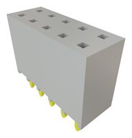 SAMTEC SSW-105-01-G-D PCB Receptacle, Board-to-Board, 2.54 mm, 2 Rows, 10 Contacts, Through Hole Mount