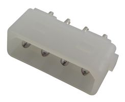 AMP - TE CONNECTIVITY 350424-1 Pin Header, Wire-to-Board, 5.08 mm, 1 Rows, 4 Contacts, Through Hole Straight
