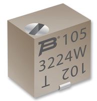 BOURNS 3224X-1-202E Trimmer, Multi Turn, Cermet, Top Adjust, 2 kohm, Surface Mount, 12 Turns