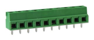 CAMDENBOSS CTB0508/10 Standard Terminal Block, Wire to Board, CTB0508, 10 Contacts, 5.08 mm, Terminal Block, PCB
