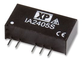 XP POWER IA1224S Isolated Through Hole DC/DC Converter, ITE, SIP, 1:1, 1 W, 2 Output, 24 V
