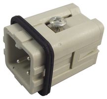 ILME CKSM03 Heavy Duty Connector, 3+PE Signal, CKS, Insert, 4 Contacts, Plug, Spring Pin