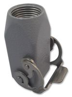 ILME MKAXVG20 Connector Backshell, Hood, MK Series ILME Multipole Connector Inserts, 90°, Metal Body