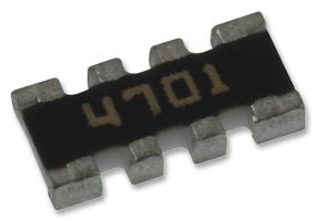 BOURNS CAY16-4701F4LF Fixed Network Resistor, 4.7 kohm, Isolated, 4 Resistors, 1206 [3216 Metric], Convex, ± 1%