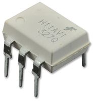 ONSEMI H11AV1M Optocoupler, Transistor Output, 1 Channel, DIP, 6 Pins, 60 mA, 7.5 kV, 100 %