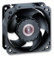 EBM-PAPST 622/2H3P DC Axial Fan, 12 V, Square, 60 mm, 25 mm, Ball Bearing, 39.4 CFM