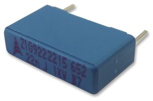 TDK B32652A0223J000 Power Film Capacitor, Metallized PP, Radial Box - 2 Pin, 0.022 µF, ± 5%, Through Hole