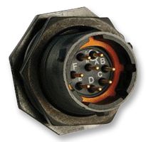 SOURIAU-SUNBANK / EATON UTS712E8P Circular Connector, Standard Circular Connector, Souriau Trim Trio UTS Series, Jam Nut Receptacle