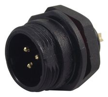 CLIFF ELECTRONIC COMPONENTS FM686803 Circular Connector, Sealed Circular Connector, Cliffcon 68 Series, Panel Mount Plug, 3 Contacts