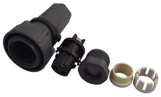 BULGIN LIMITED PXP7010/02S/ST/1113 Circular Connector, Circular Power Connector, Buccaneer 7000 Series, Cable Mount Plug, 2 Contacts