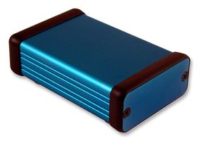 HAMMOND 1455C801BU Metal Enclosure, 1455 Series, Extruded With Metal End Panels, Small, Extruded Aluminium, 23 mm