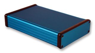 HAMMOND 1455L1601BU Metal Enclosure, 1455 Series, Extruded With Metal End Panels, Small, Extruded Aluminium, 27.45 mm