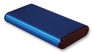 HAMMOND 1455B1202BU. Metal Enclosure, 1455 Series, Extruded With Plastic End Panels, Small, Extruded Aluminium, 19.15 mm