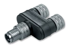 WEIDMULLER SAI Y-4S M8-M8 Sensor Splitter, Y - Style, Cable Mount, 4 Position M8 Plug, 2 x 4 Position M8 Receptacle