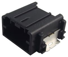 MOLEX 34912-8040 Automotive Connector, Right Angle, Black, Mini50 34912 Series, Right Angle Header, 4 Contacts