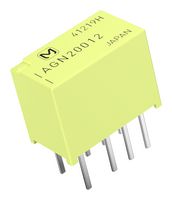 PANASONIC AGN20012 Signal Relay, 12 VDC, DPDT, 1 A, GN Series, Through Hole, Non Latching