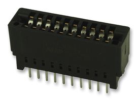 TE CONNECTIVITY - AMP 5-5530843-0 Card Edge Connector, Dual Side, 1.85 mm, 20 Contacts, Through Hole Mount, Straight