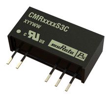 MURATA POWER SOLUTIONS CMR0515S3C Isolated Through Hole DC/DC Converter, ITE, SIP, 1:1, 750 mW, 2 Output, 15 V