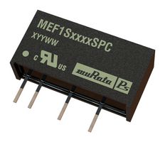 MURATA POWER SOLUTIONS MEF1S0505SPC Isolated Through Hole DC/DC Converter, 1kV Isolation, ITE, SIP, 1:1, 1 W, 1 Output, 5 V
