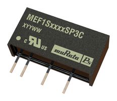 MURATA POWER SOLUTIONS MEF1S0505SP3C Isolated Through Hole DC/DC Converter, 3.5kV Isolation, ITE, SIP, 1:1, 1 W, 1 Output, 5 V